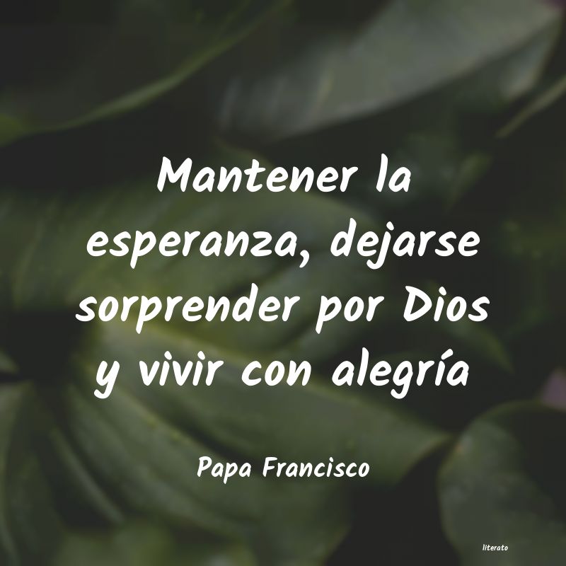 Frases de Papa Francisco