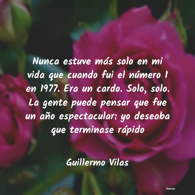 frases de Guillermo Vilas