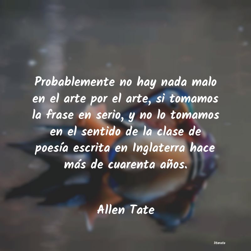 Frases de Allen Tate