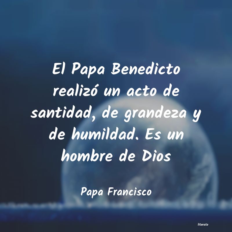 Frases de Papa Francisco