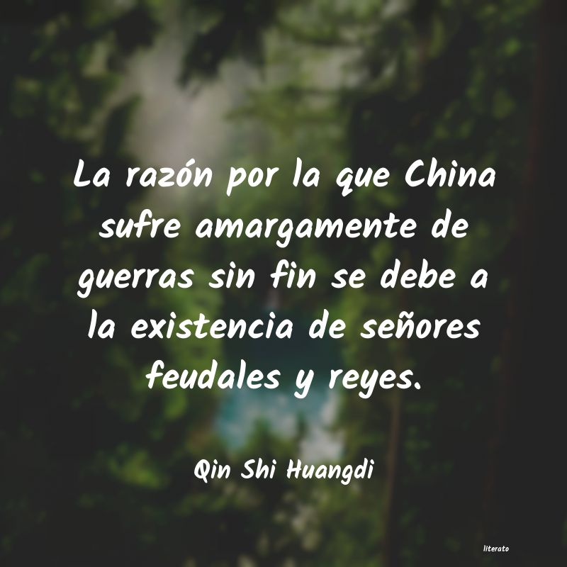 frases de Qin Shi Huangdi