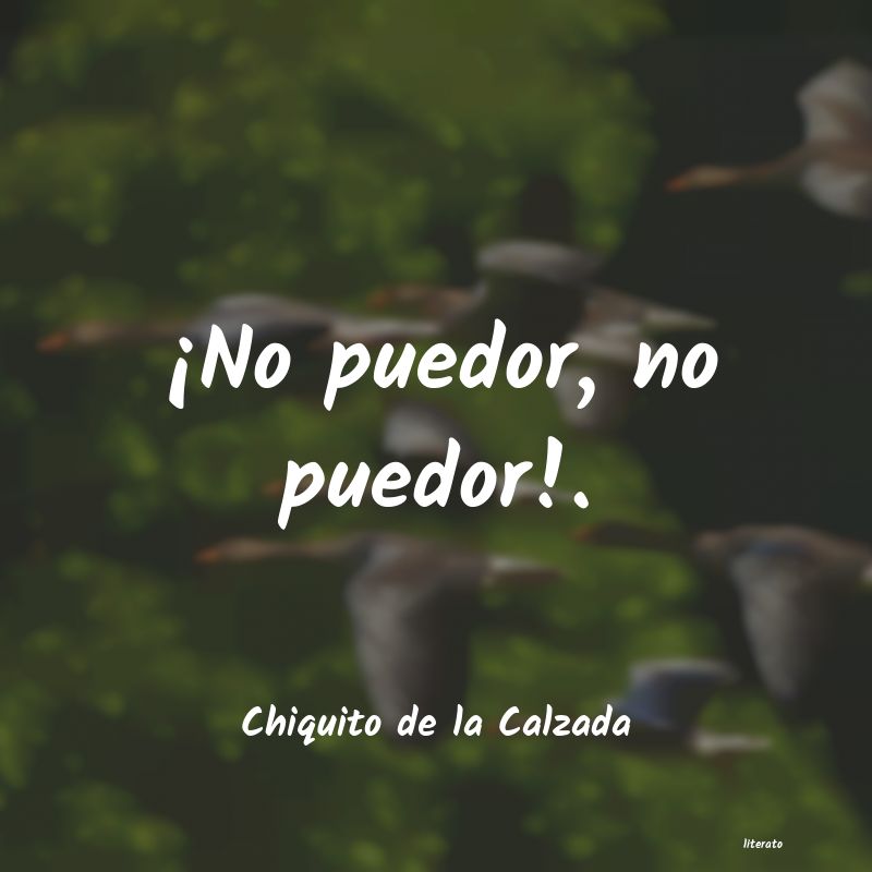 frases de Chiquito de la Calzada