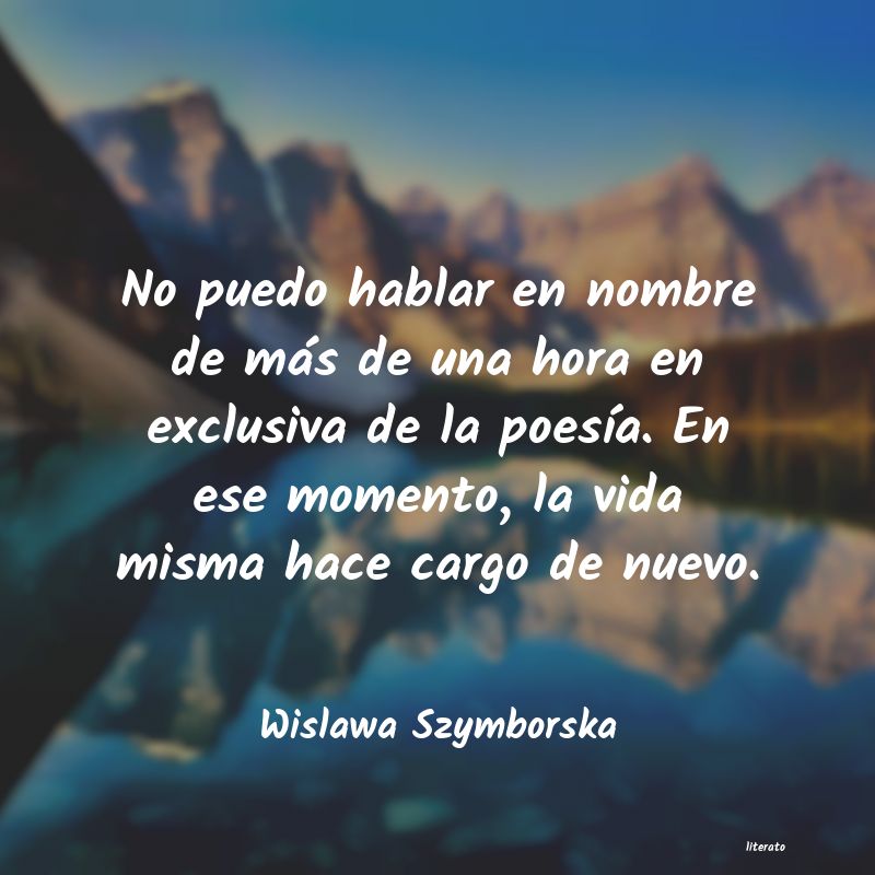 Frases de Wislawa Szymborska