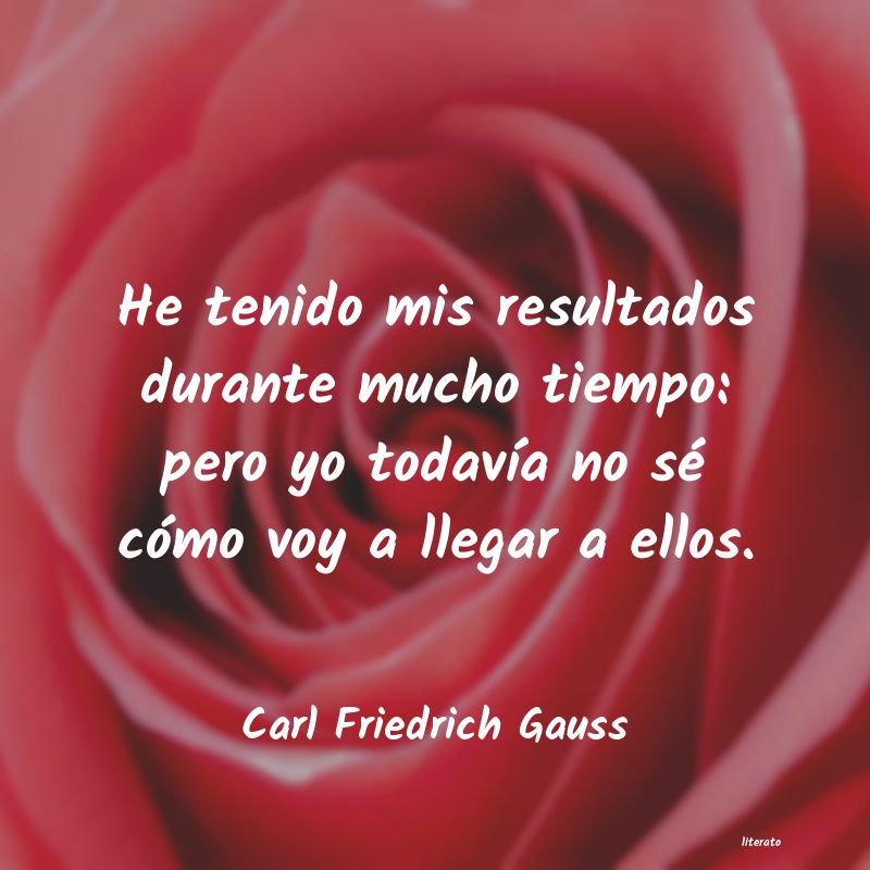 Frases de Carl Friedrich Gauss