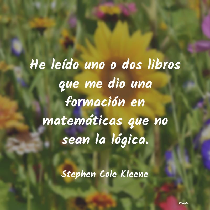 frases de Stephen Cole Kleene
