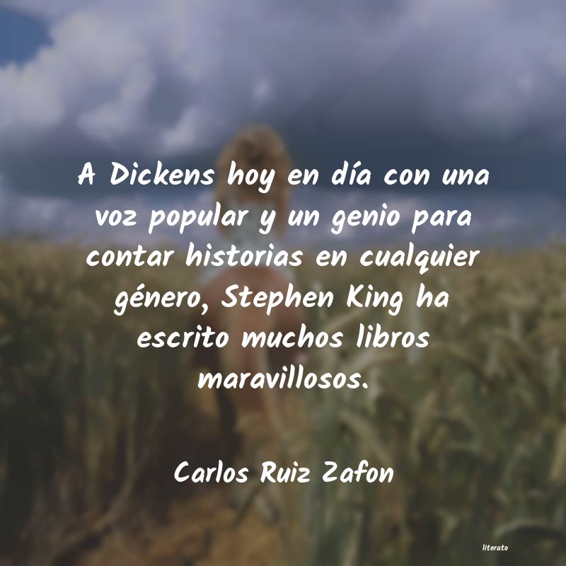 frases de Carlos Ruiz Zafon