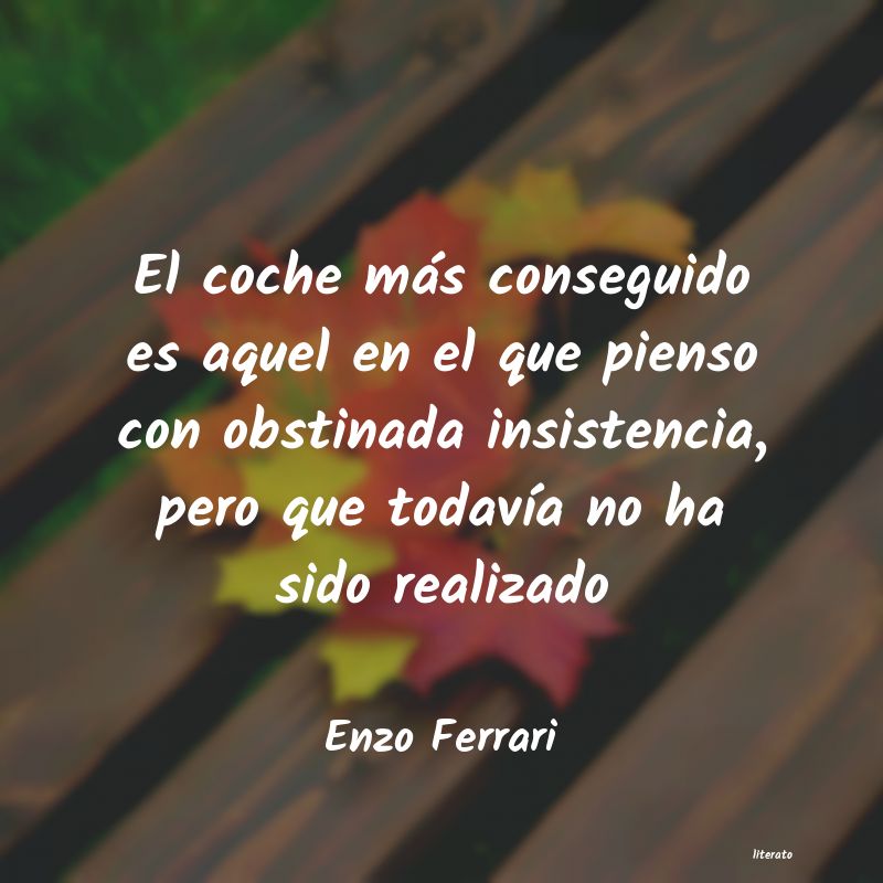 frases de Enzo Ferrari