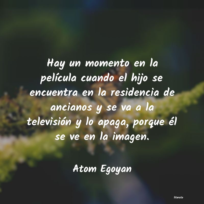 Frases de Atom Egoyan