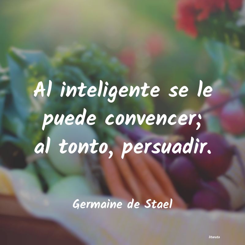 frases de Germaine de Stael