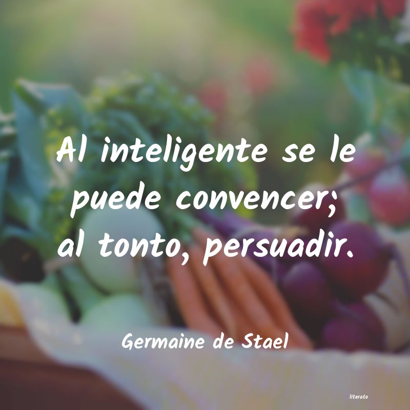 Frases de Germaine de Stael