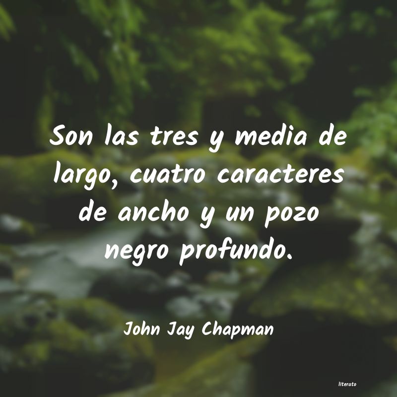 frases de John Jay Chapman