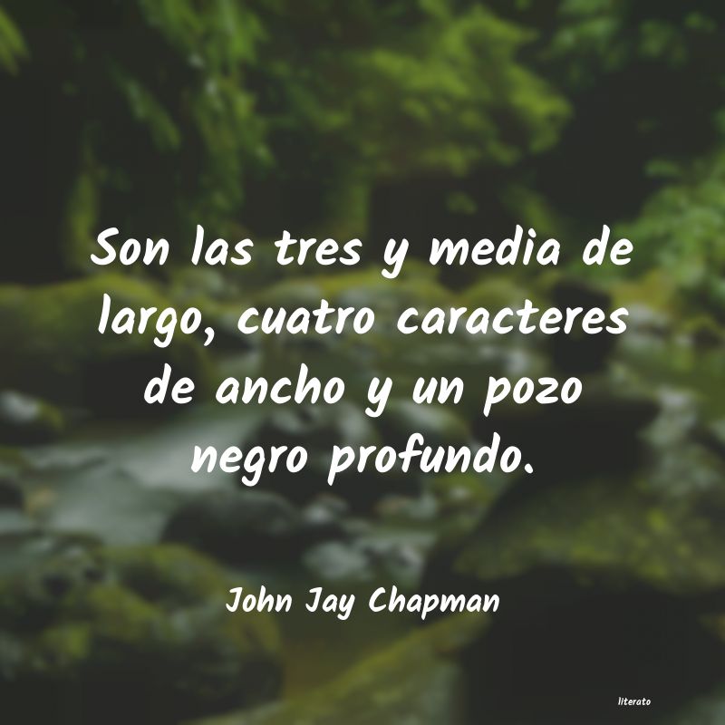 Frases de John Jay Chapman