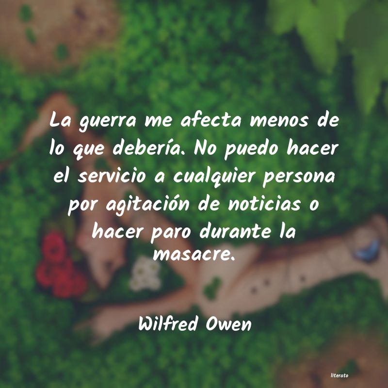 Frases de Wilfred Owen
