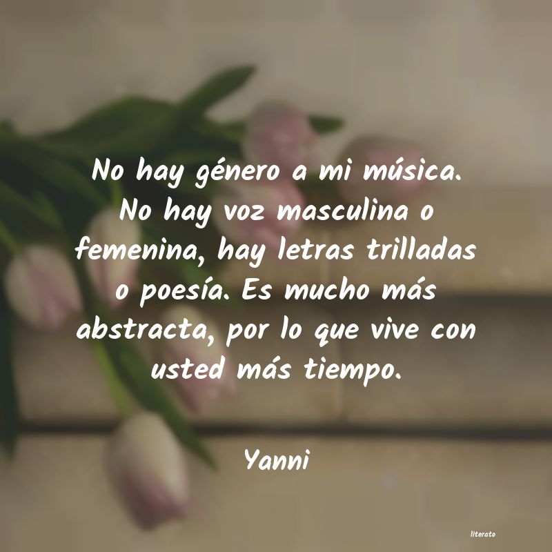 frases de Yanni