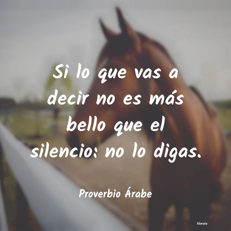 Frases de Proverbio Árabe