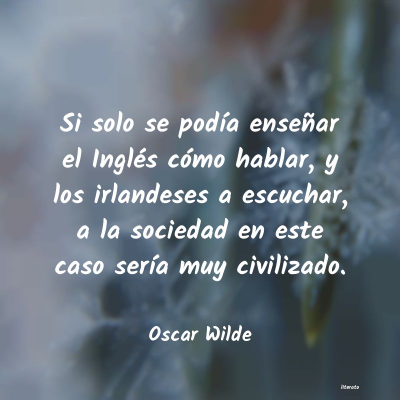 Frases de Oscar Wilde