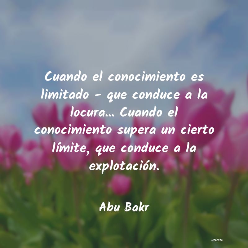 frases de Abu Bakr