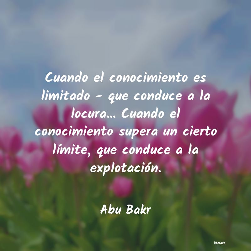 Frases de Abu Bakr