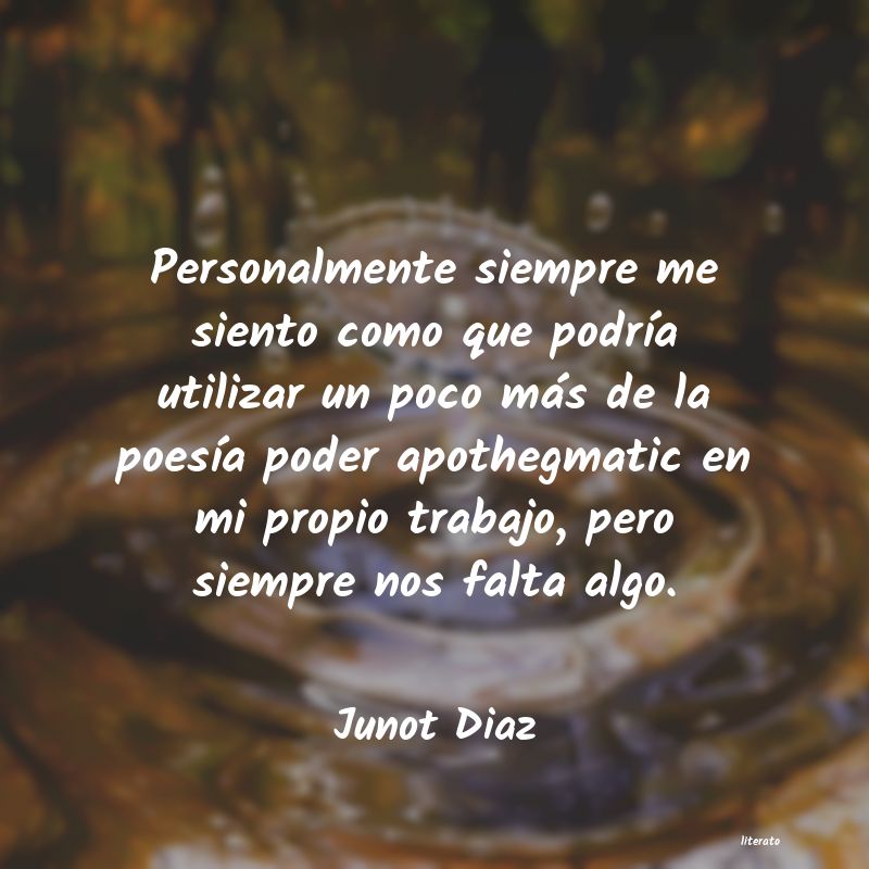 frases de Junot Diaz