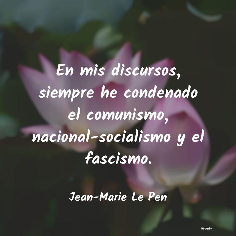 Frases de Jean-Marie Le Pen