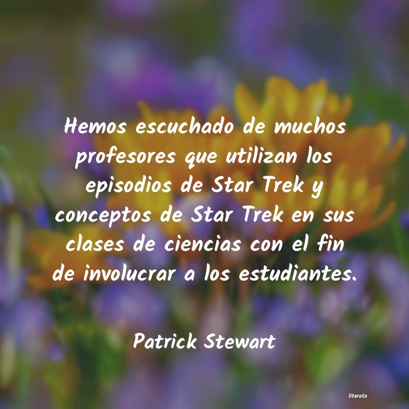 Frases de Patrick Stewart