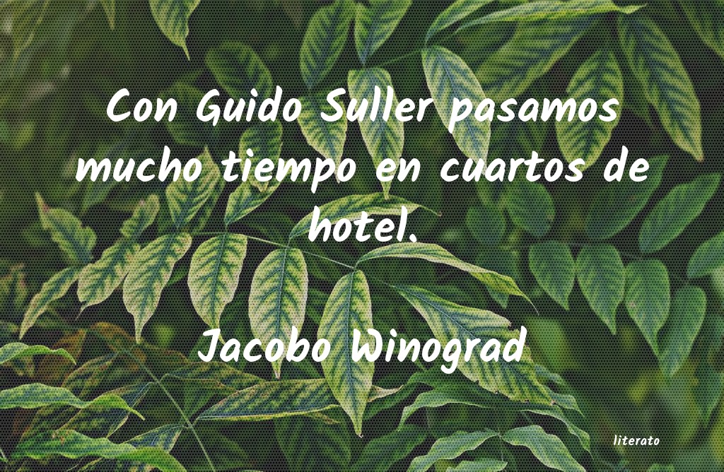 Frases de Jacobo Winograd