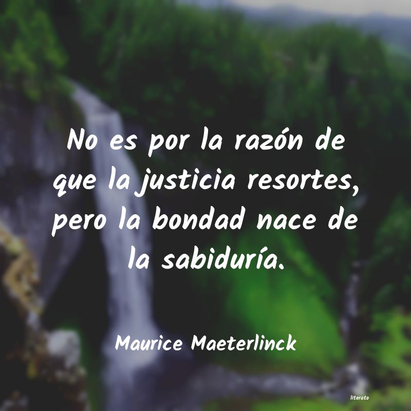 Frases de Maurice Maeterlinck