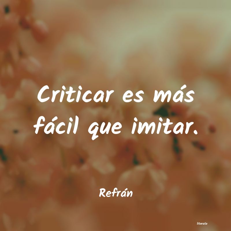 Frases de Refrán