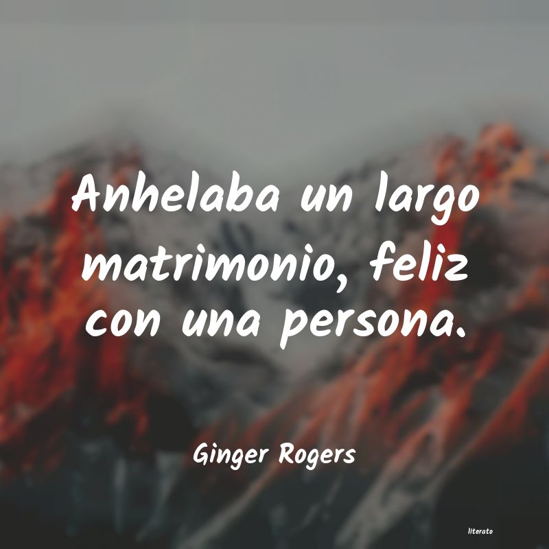 frases de Ginger Rogers