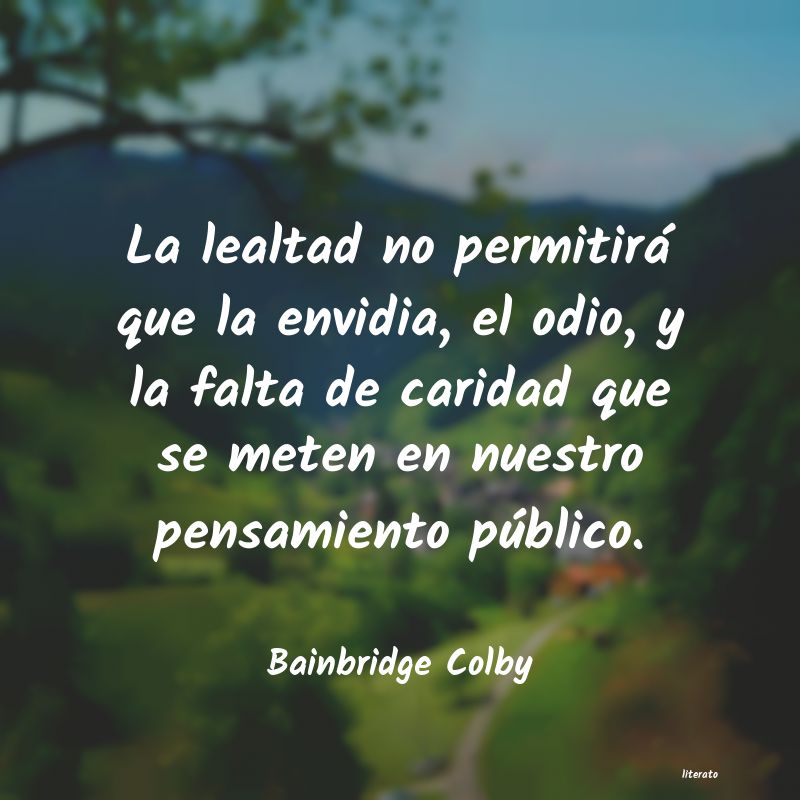 frases de Bainbridge Colby