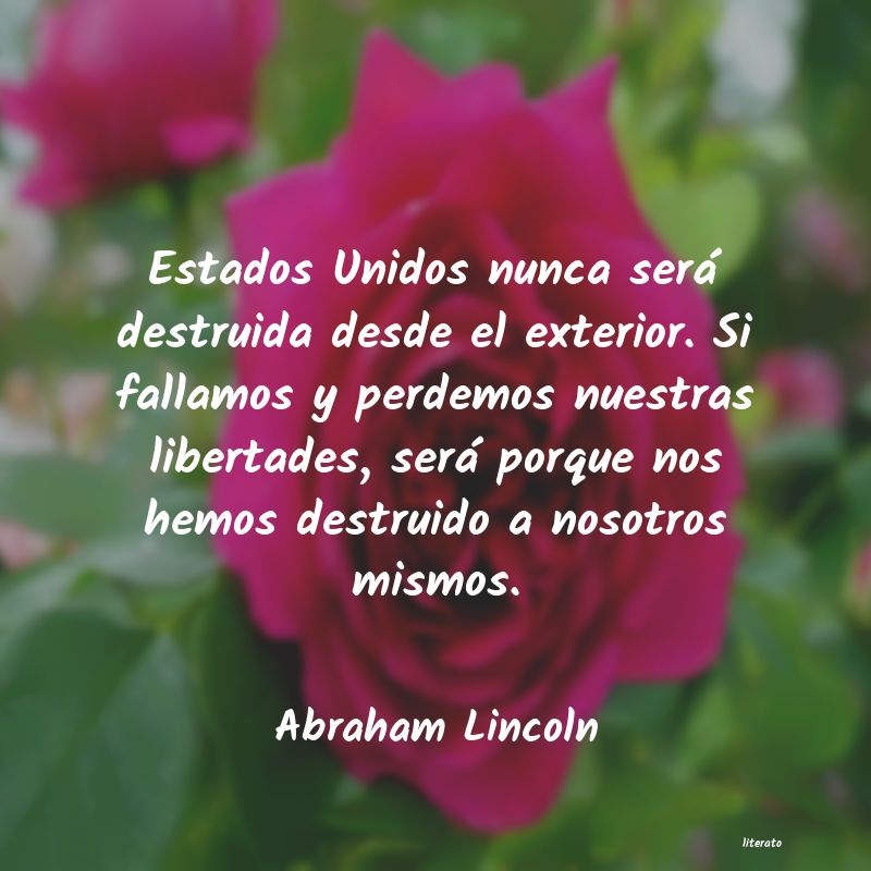 Frases de Abraham Lincoln