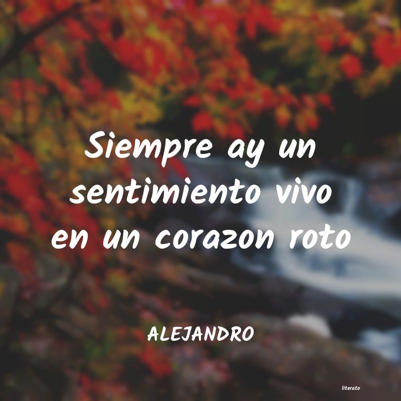 frases de ALEJANDRO
