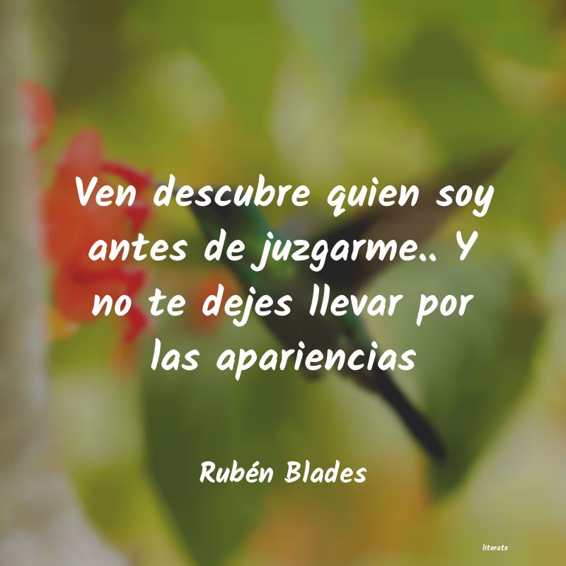 frases de RubÃ©n Blades