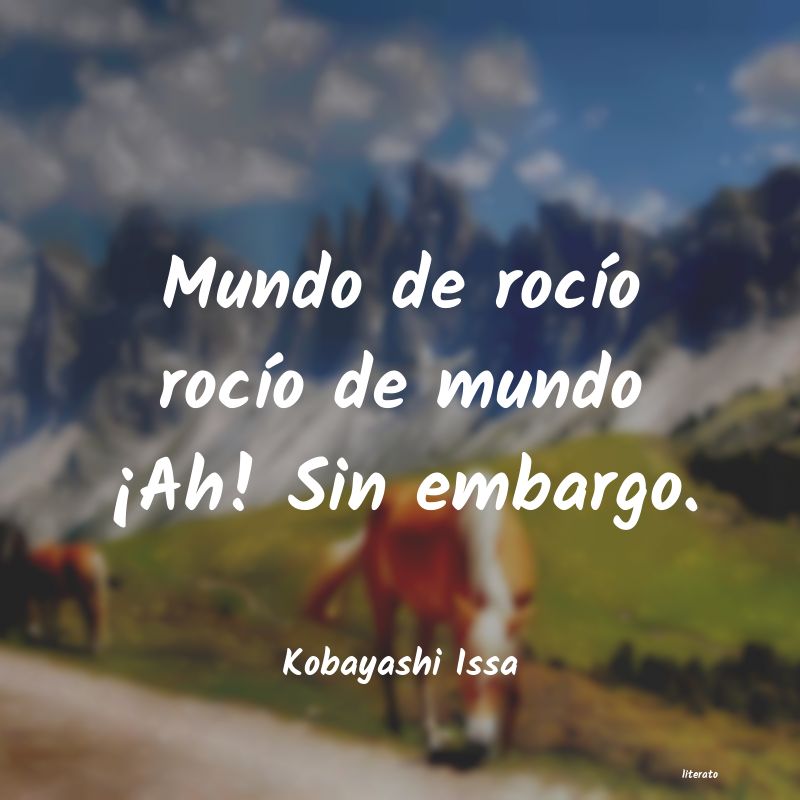 frases de Kobayashi Issa