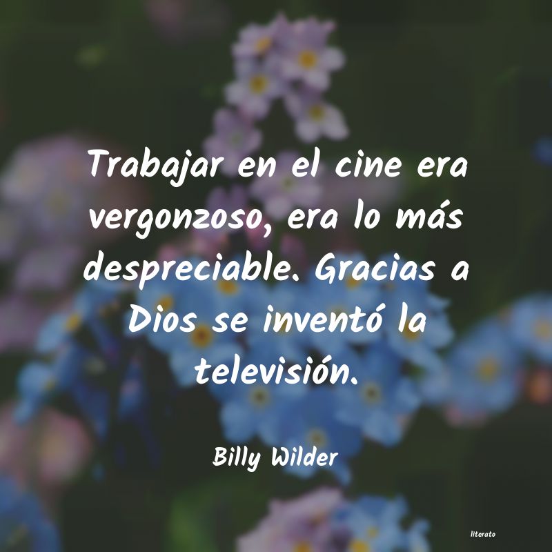 frases de Billy Wilder