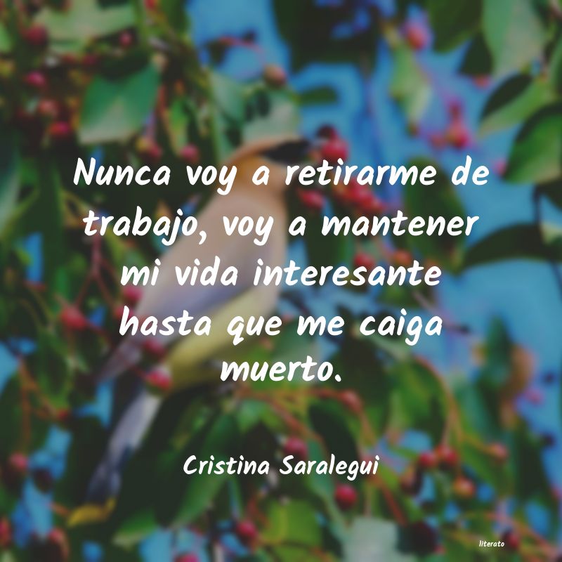 frases de Cristina Saralegui