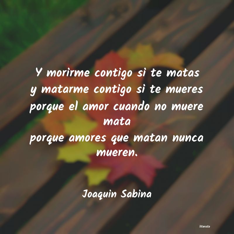 poemas de amor de joaquin sabina