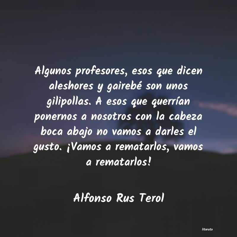 frases de Alfonso Rus Terol