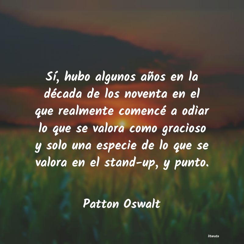 <ol class='breadcrumb' itemscope itemtype='http://schema.org/BreadcrumbList'>
<li itemprop='itemListElement'><a href='/autores/'>Autores</a></li>
<li itemprop='itemListElement'><a href='/autor/patton_oswalt/'>Patton Oswalt</a></li>
</ol>