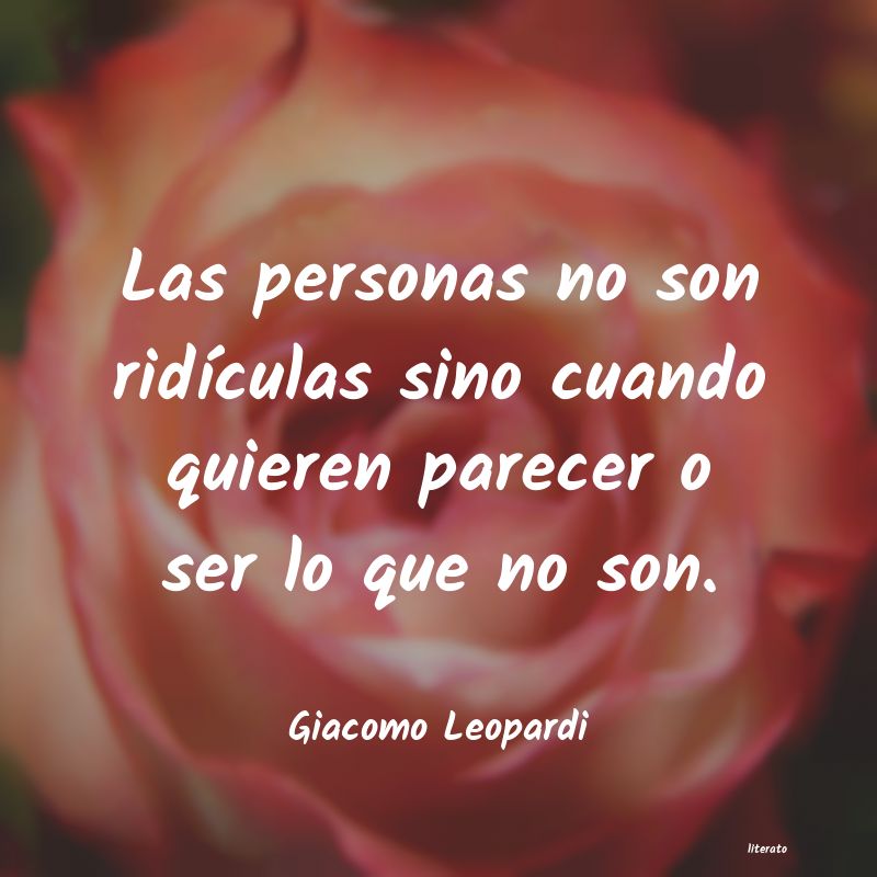 Frases de Giacomo Leopardi