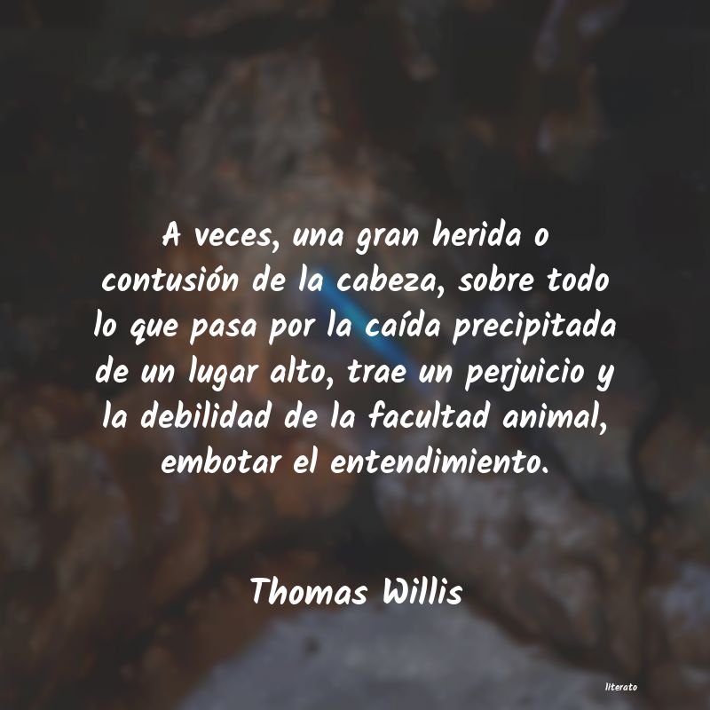 Frases de Thomas Willis