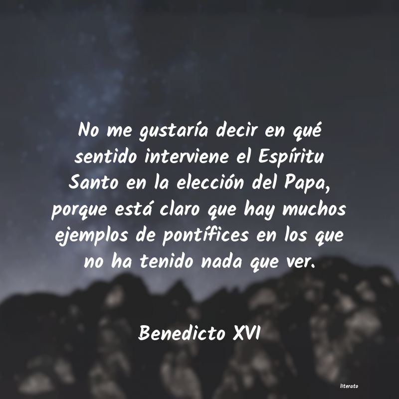 Frases de Benedicto XVI