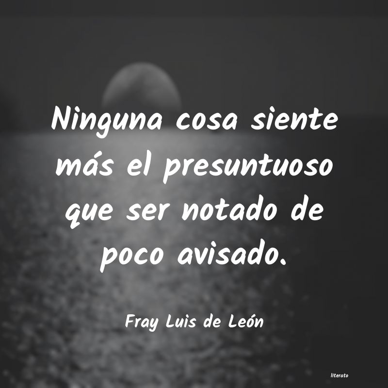 frases de Fray Luis de León