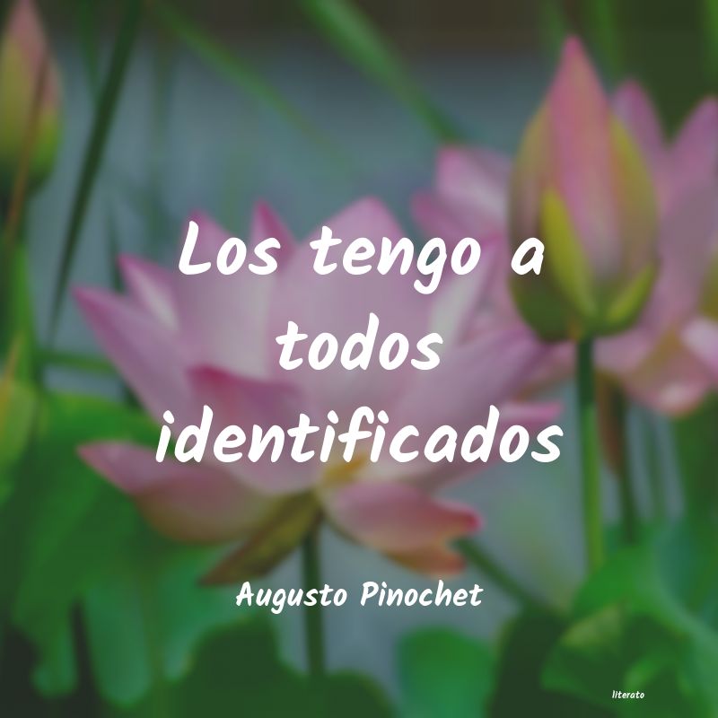 frases de Augusto Pinochet
