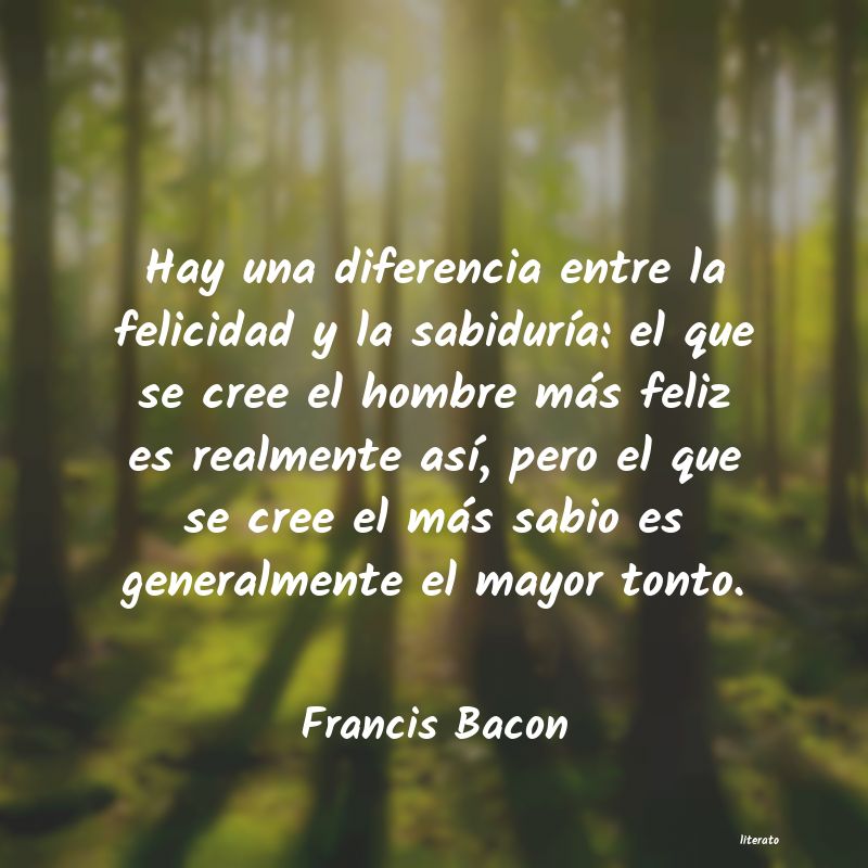 Frases de Francis Bacon