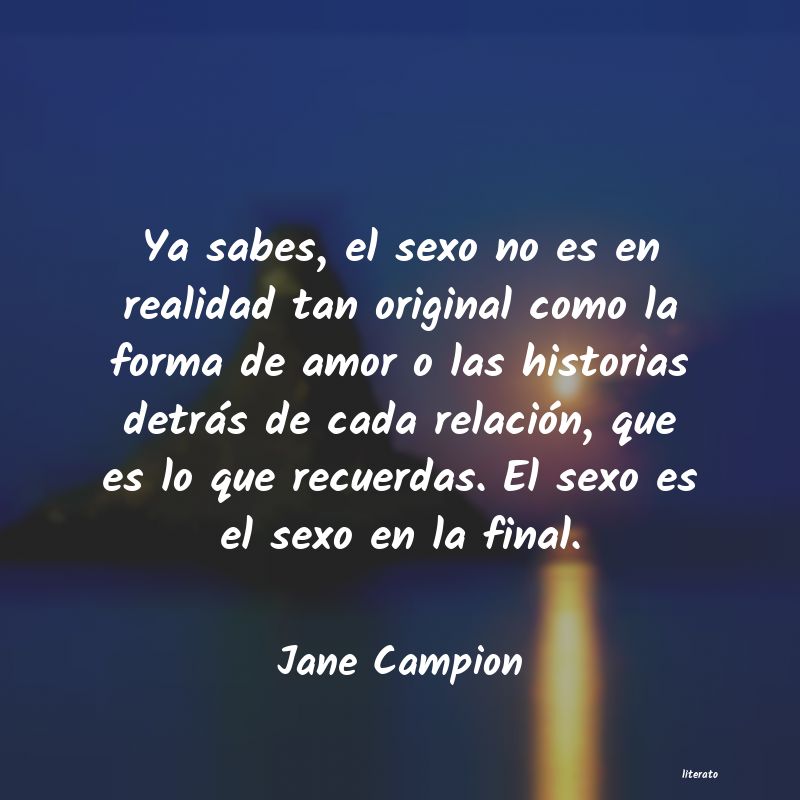 frases de Jane Campion