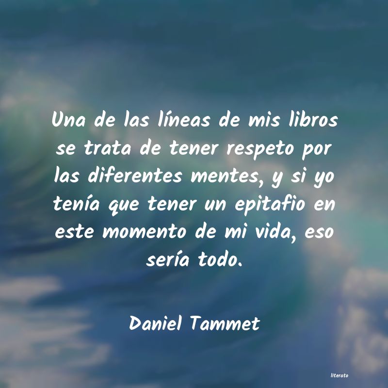 Frases de Daniel Tammet