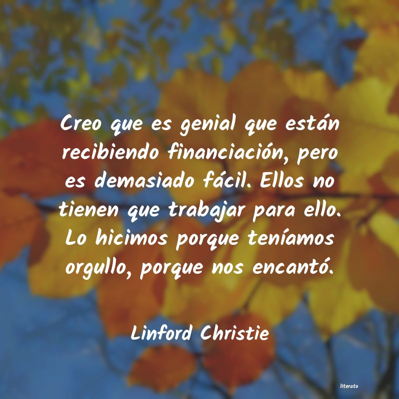 Frases de Linford Christie