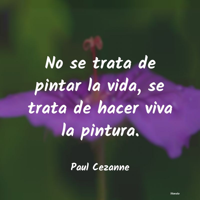 frases de Paul Cezanne