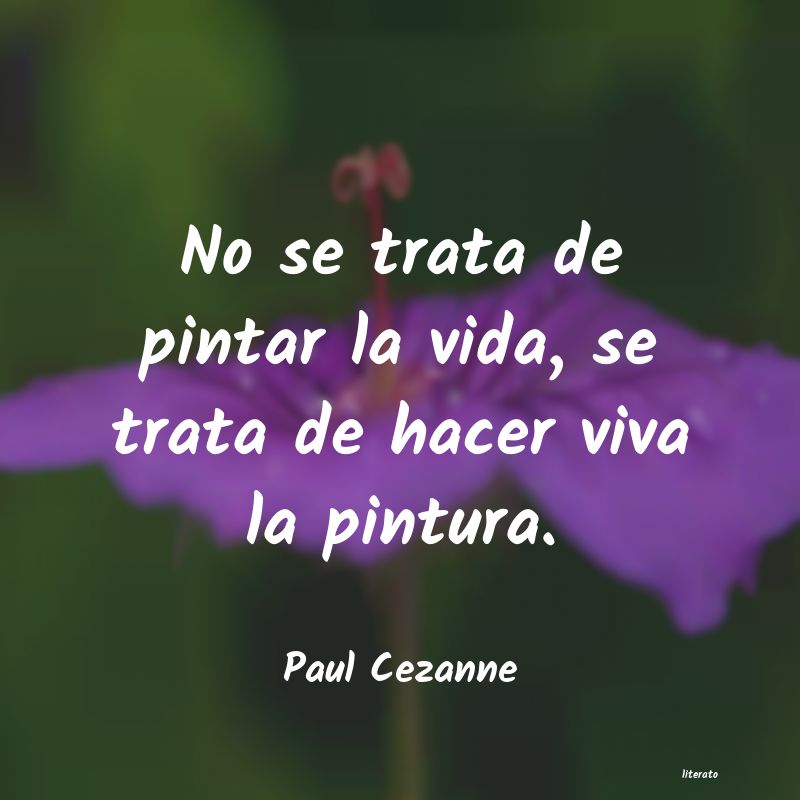 Frases de Paul Cezanne